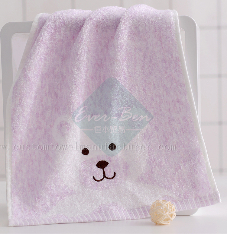 China Custom decorative hand towels for bathroom Bulk Produce custom Bamboo Baby Face Towels Factory for UK Norway Ireland Holland